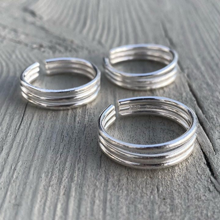 Trio - silverring